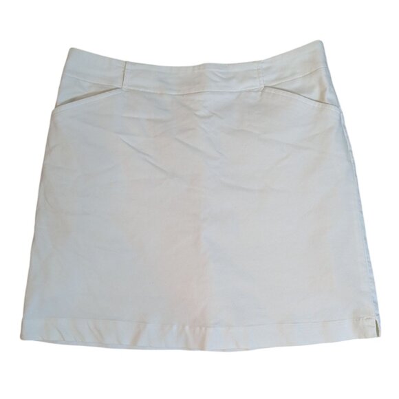 Nike Golf White Dri Fit Tournament Skort Skirt Womens Size 8 - Picture 1 of 4